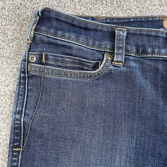 CARHARTT Nyona Women's Slim Fit Denim Jean Bermuda Shorts Stretch Blue Size 2 - Picture 6 of 11